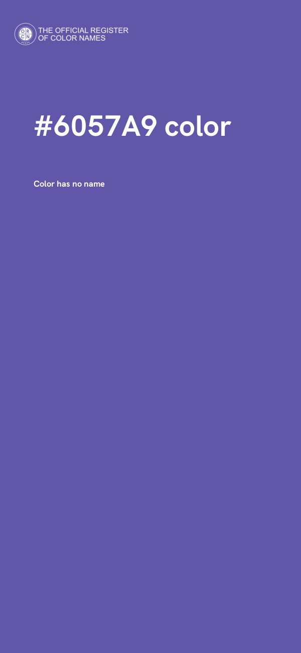 #6057A9 color image
