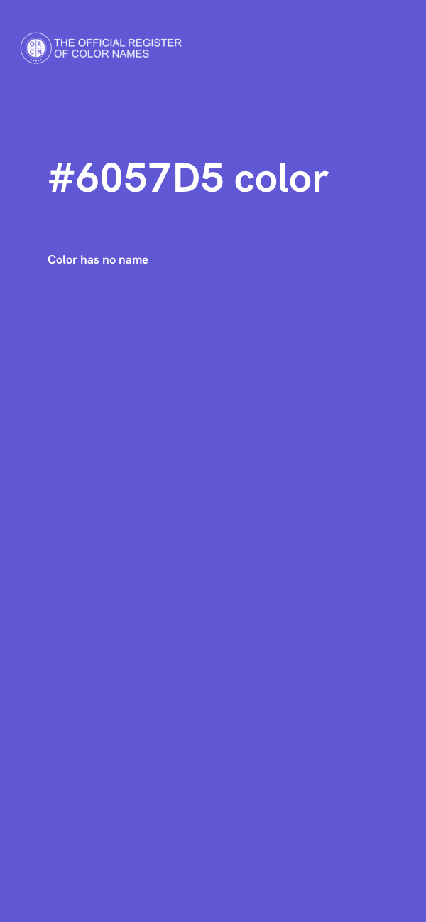 #6057D5 color image