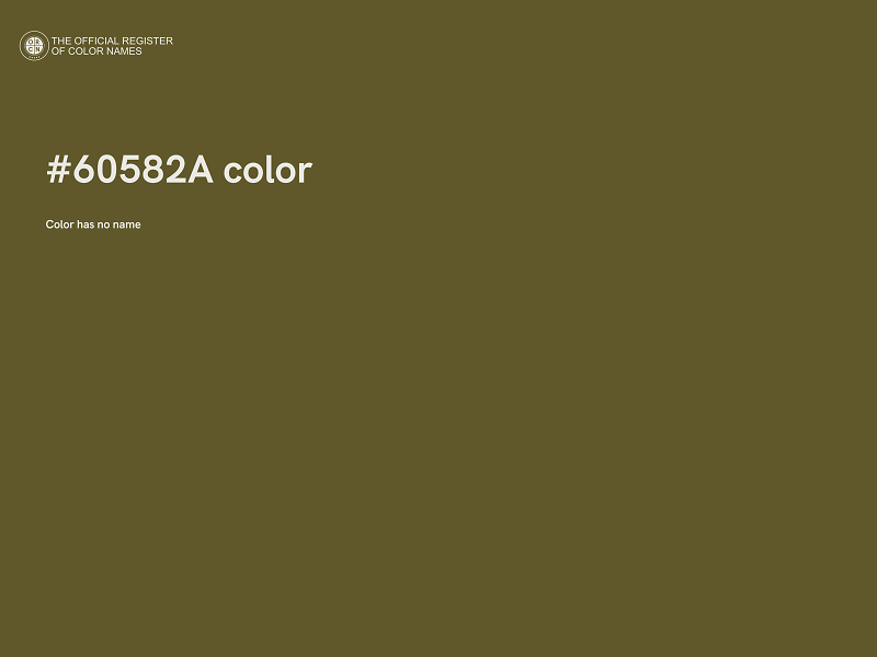 #60582A color image