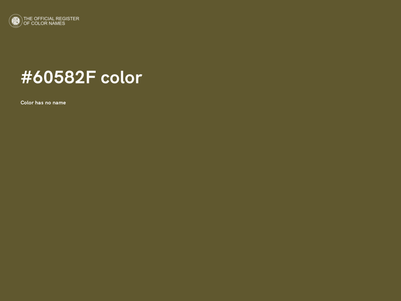 #60582F color image