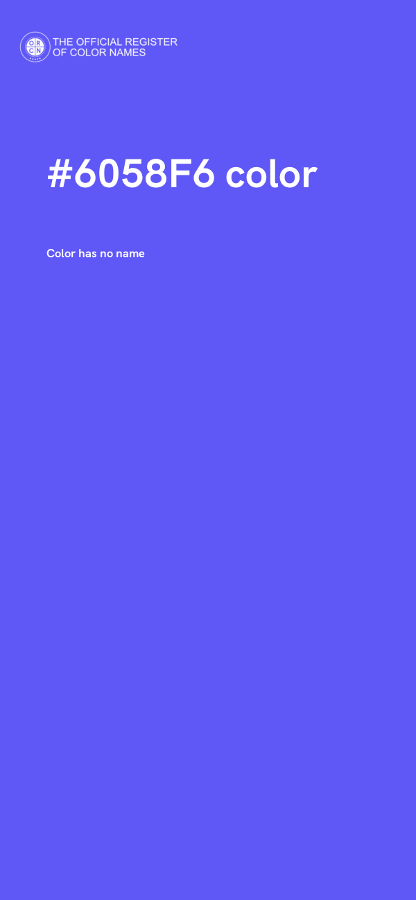 #6058F6 color image