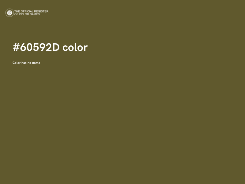 #60592D color image