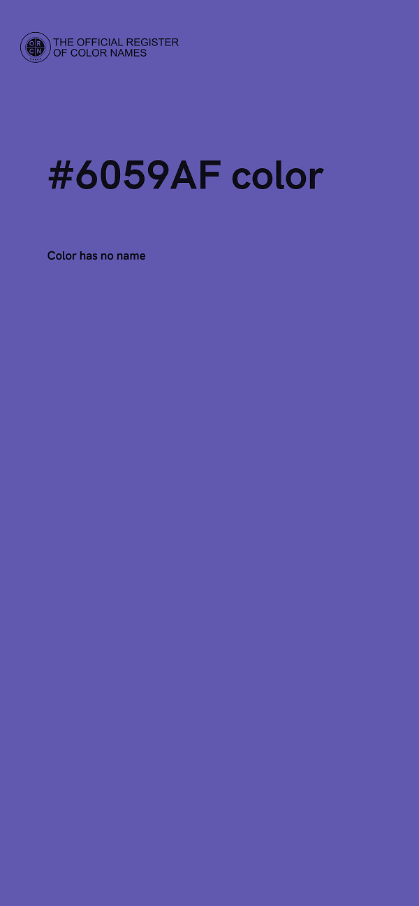 #6059AF color image