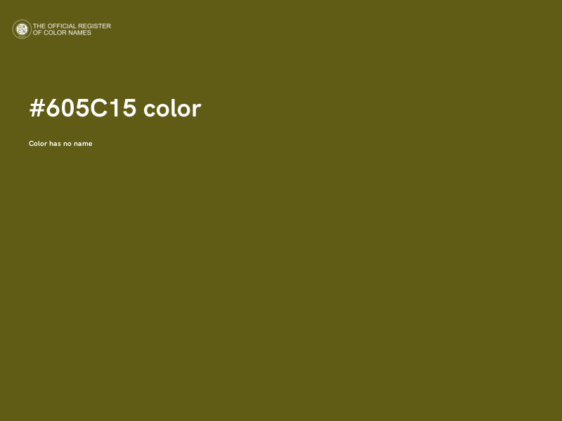 #605C15 color image