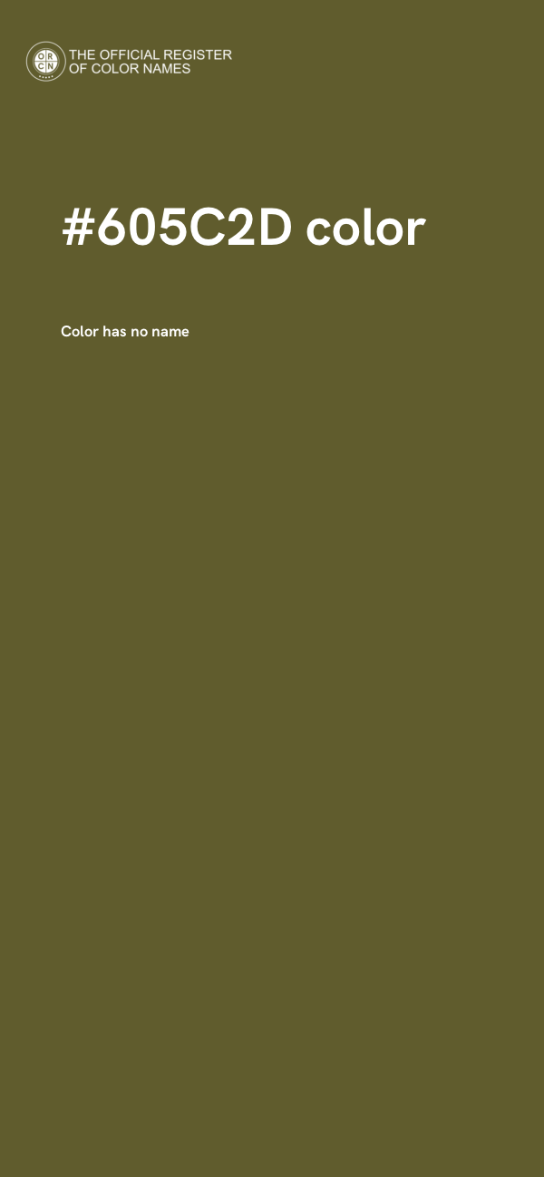#605C2D color image
