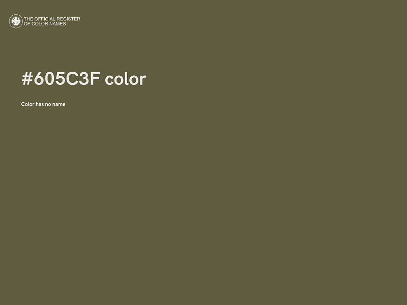 #605C3F color image