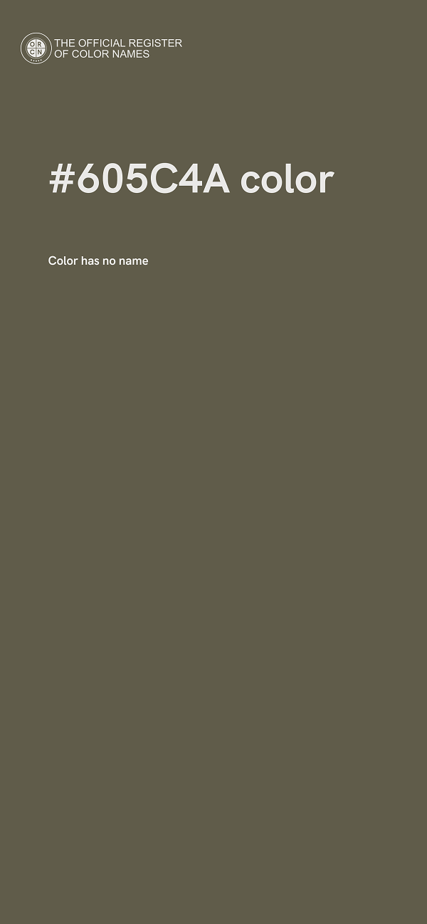 #605C4A color image