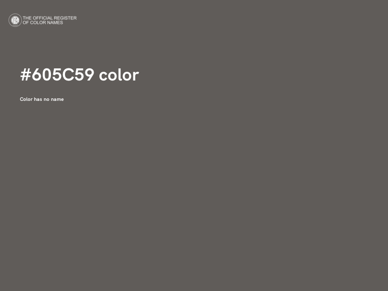 #605C59 color image