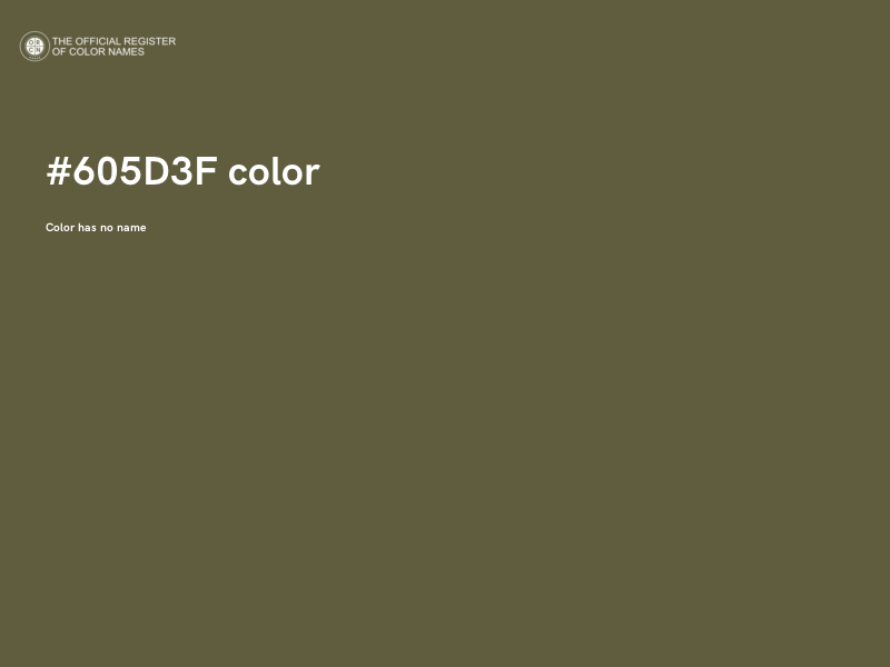 #605D3F color image