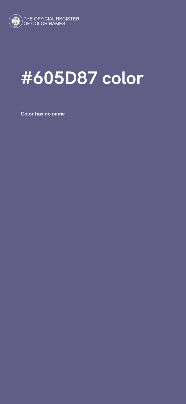#605D87 color image