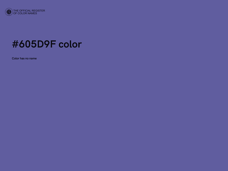 #605D9F color image