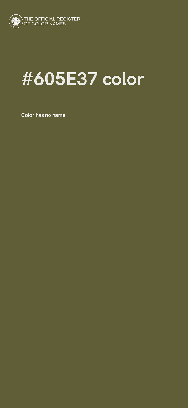 #605E37 color image