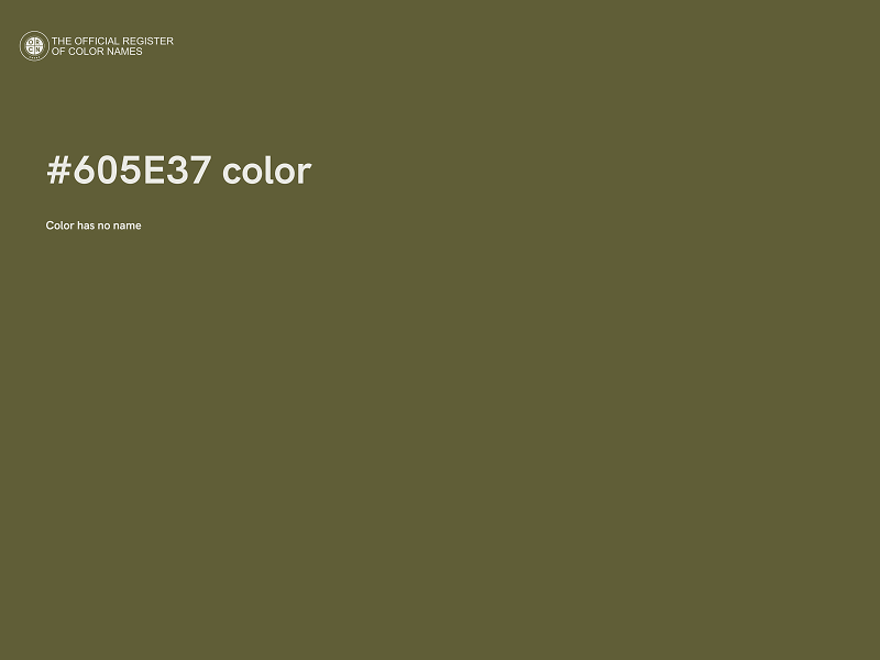 #605E37 color image