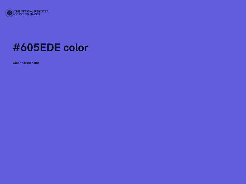 #605EDE color image