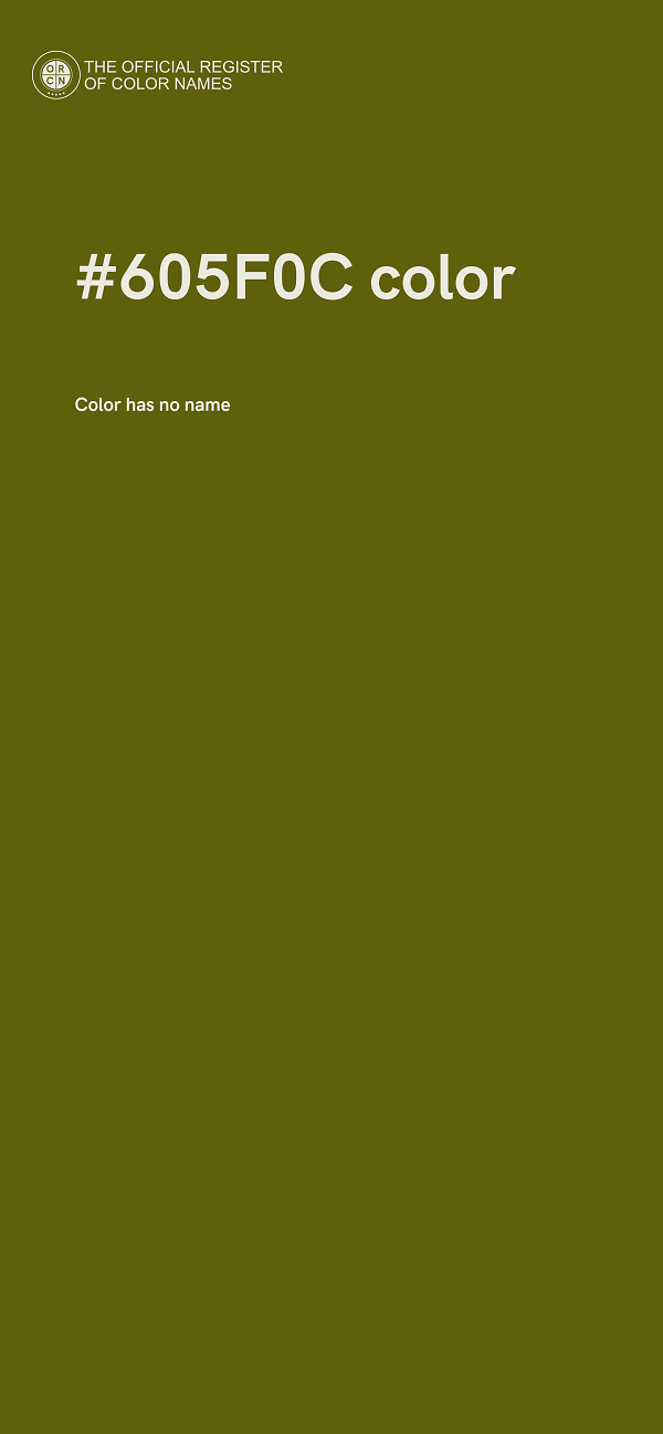 #605F0C color image