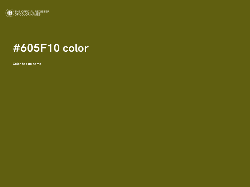 #605F10 color image