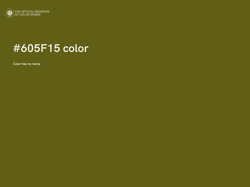 #605F15 color image