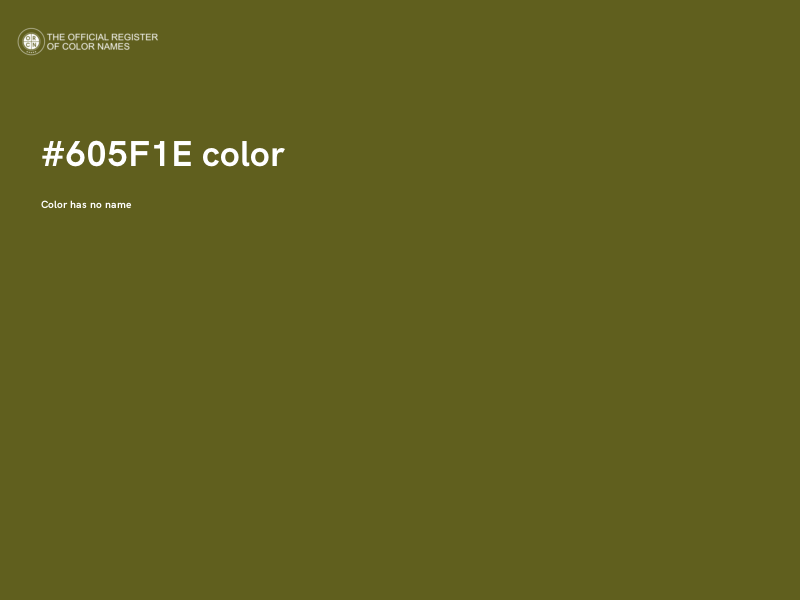 #605F1E color image