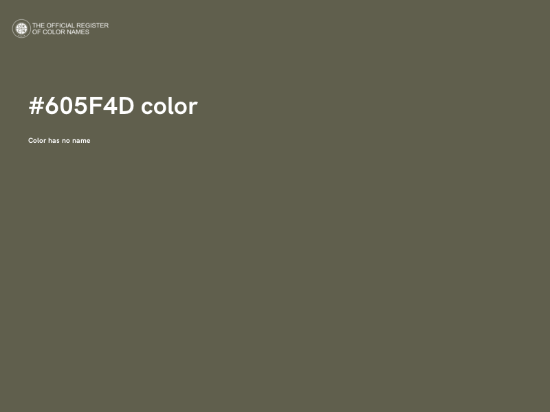 #605F4D color image