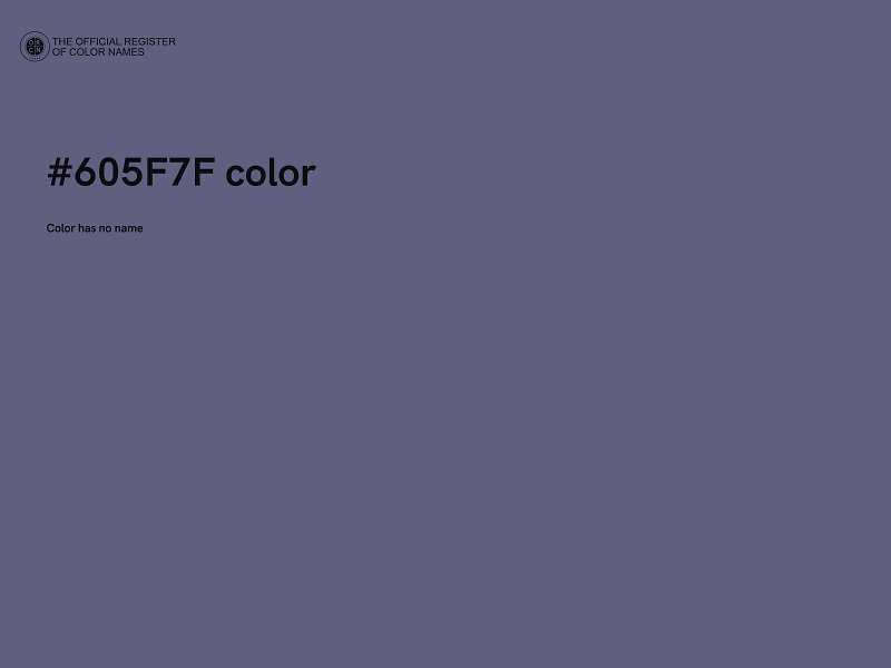 #605F7F color image