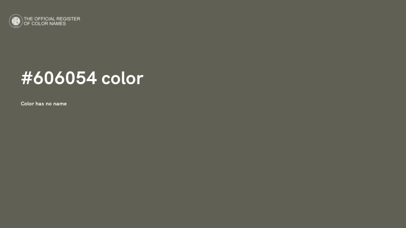 #606054 color image