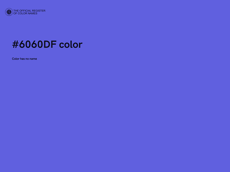 #6060DF color image