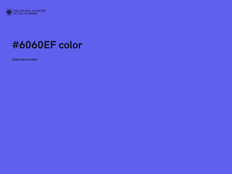 #6060EF color image