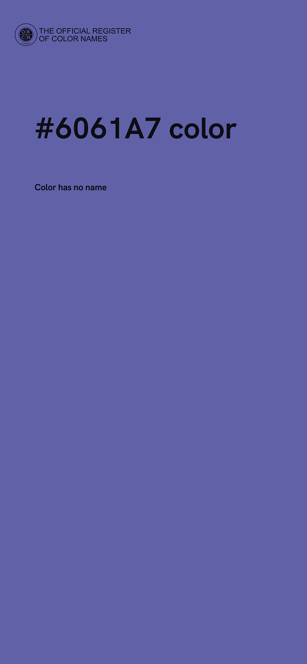 #6061A7 color image