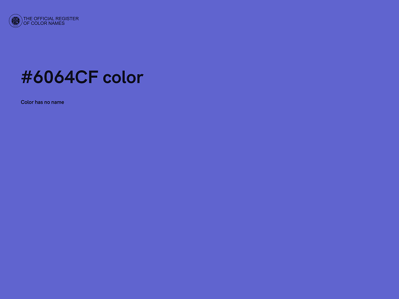 #6064CF color image