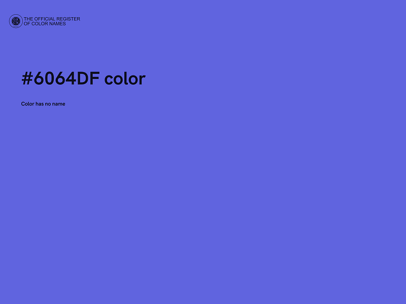 #6064DF color image