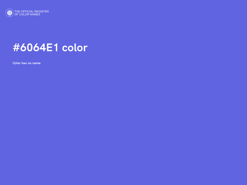 #6064E1 color image
