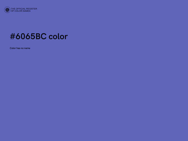 #6065BC color image