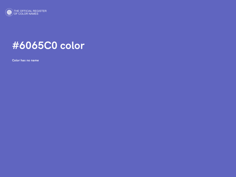 #6065C0 color image