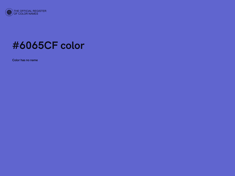 #6065CF color image