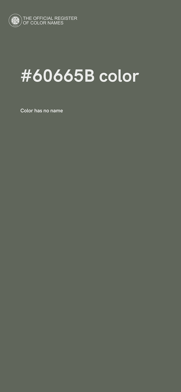 #60665B color image