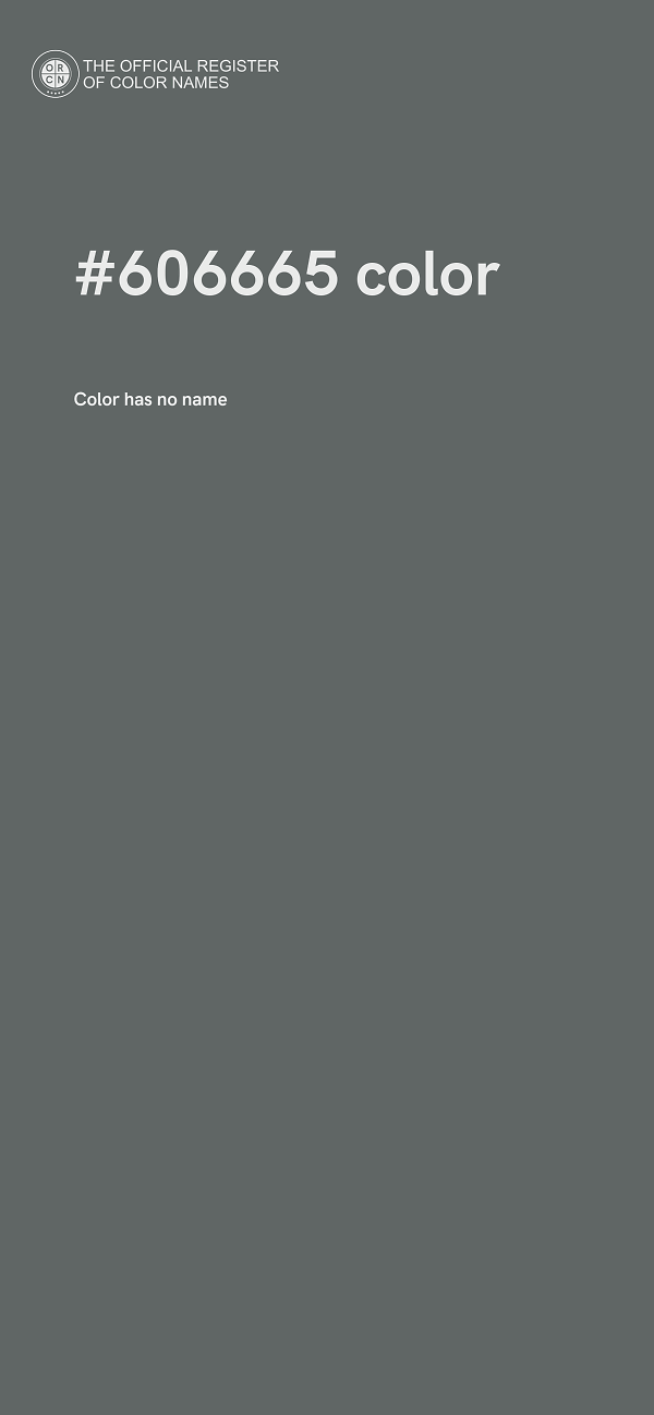 #606665 color image