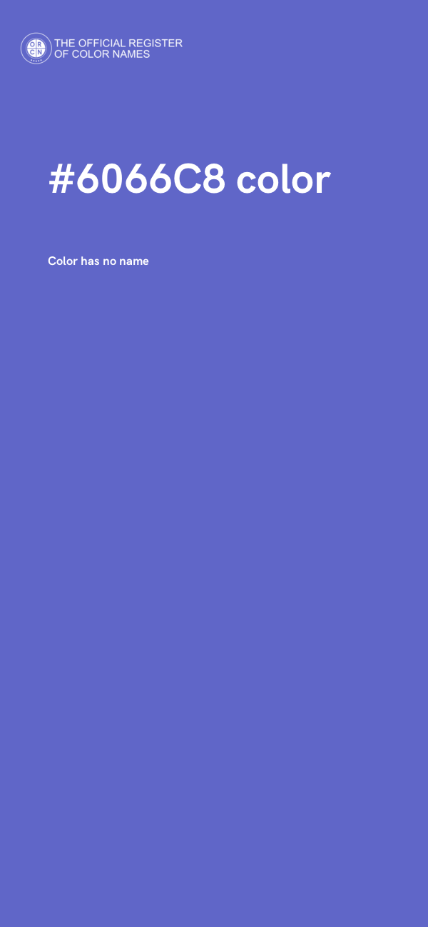 #6066C8 color image