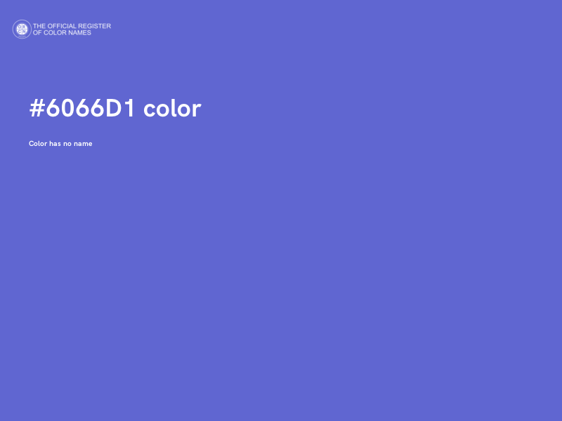 #6066D1 color image