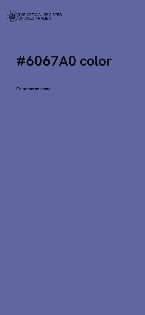 #6067A0 color image