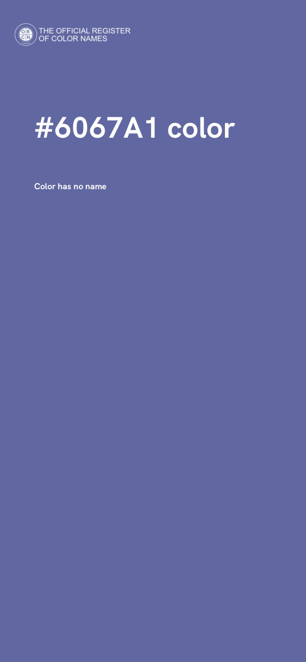 #6067A1 color image