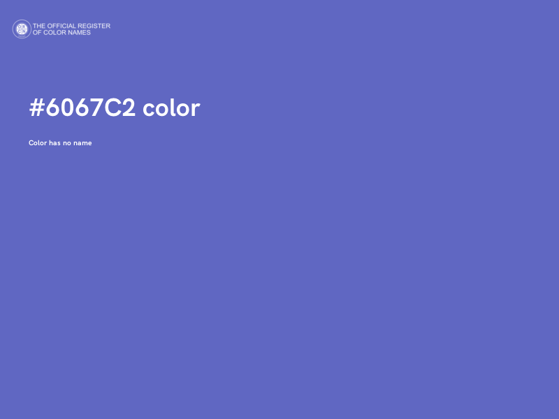 #6067C2 color image