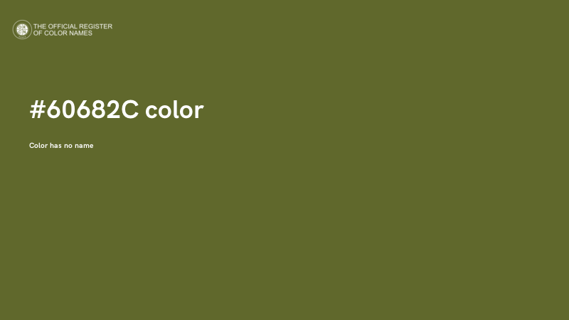 #60682C color image
