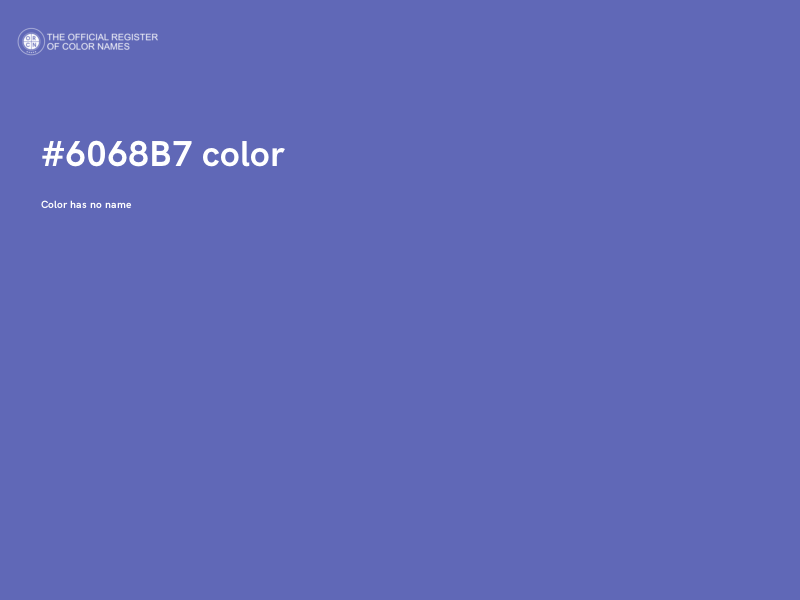 #6068B7 color image