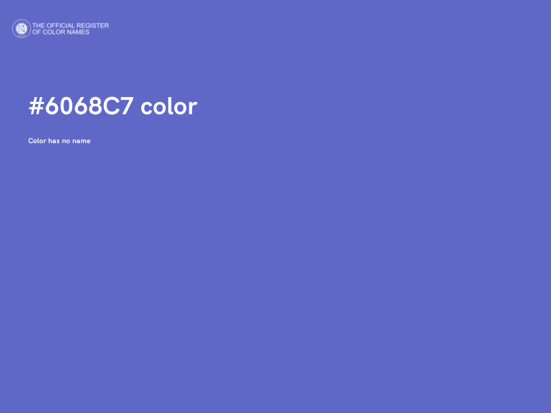 #6068C7 color image