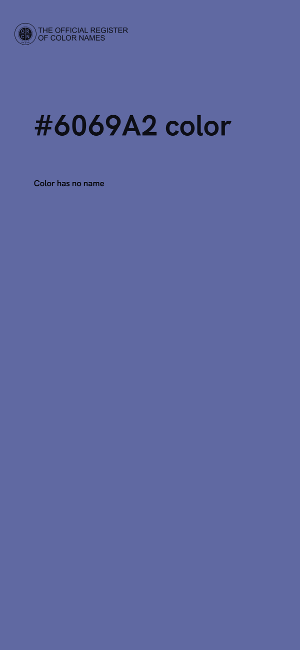 #6069A2 color image