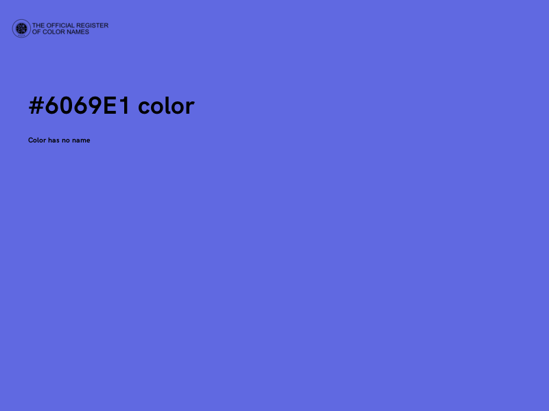 #6069E1 color image