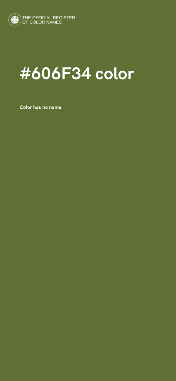 #606F34 color image