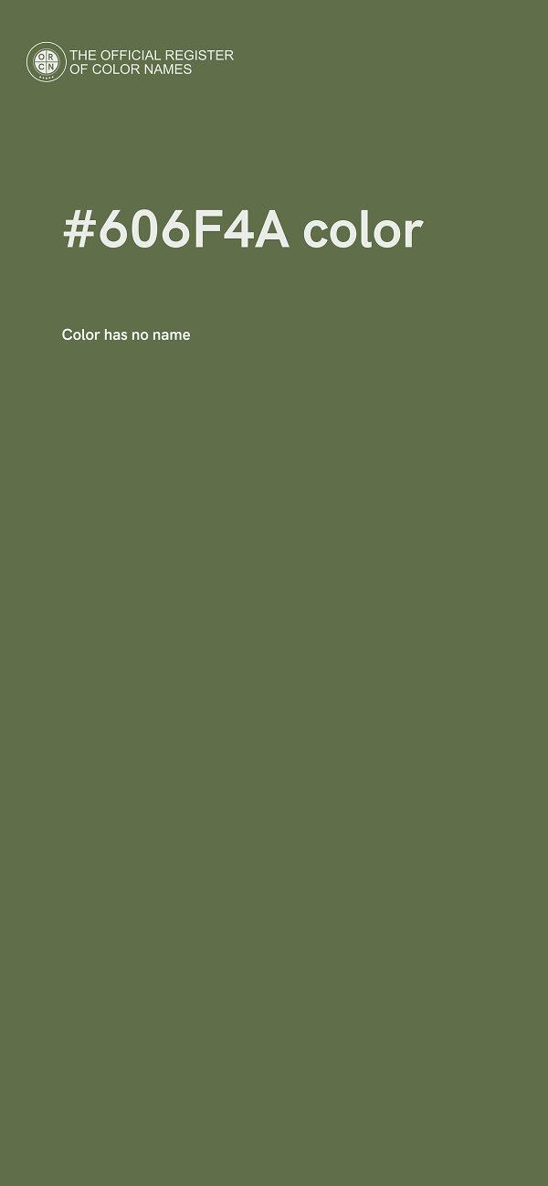 #606F4A color image
