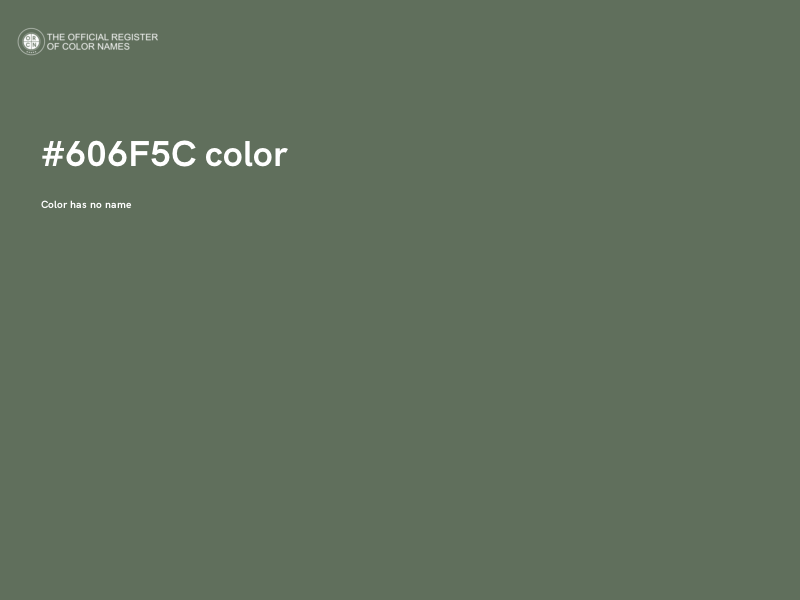 #606F5C color image