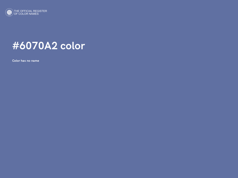 #6070A2 color image